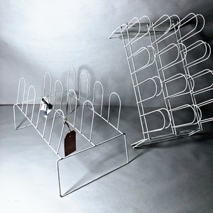 Juego de 3 Zapateras Metálicas Blancas - imagen 2