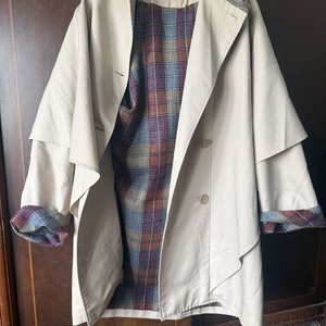 Gabardina Beige/Crema Talle XL con Forro Cuadros - imagen 5