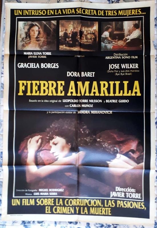 Poster Original "Fiebre Amarilla" con Graciela Borges (1982)