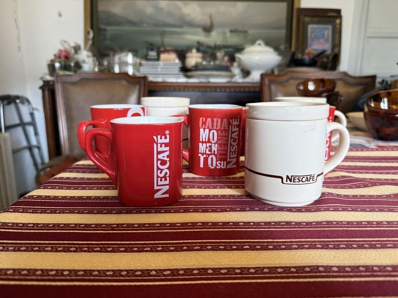 Lote de Tazas Nescafe Clásicas y con Tapa