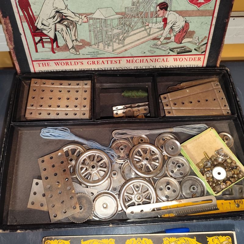 Conjunto de juguetes mecánicos vintage americano - imagen 3