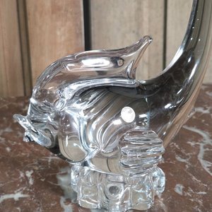 Figura de Pez en Cristal Murano Transparente, 27 cm - imagen 3