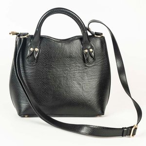 Cartera Negra Simil Cuero Carmen Stephans - imagen 2