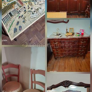 Lote anterior: Muebles de madera: ropero, cómoda y sillas