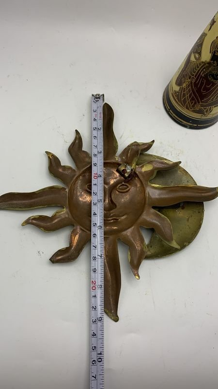Adorno en bronce y florero en cerámica - imagen 3