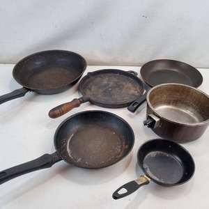 Set de 6 Piezas de Cocina: Sartenes y Cacerola Essen de Hierro Fundido - imagen 2