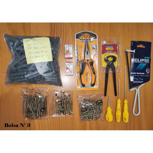 Colección de Herramientas y Materiales para Taller