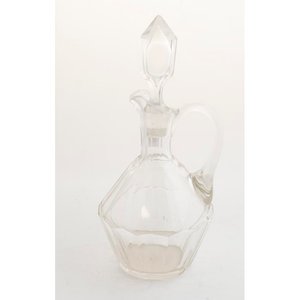 Lote siguiente: Jarra de Cristal Hialino con Tapa y Asa - 30cm