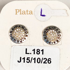 Par de Caravanas de Plata con Circones - imagen 3