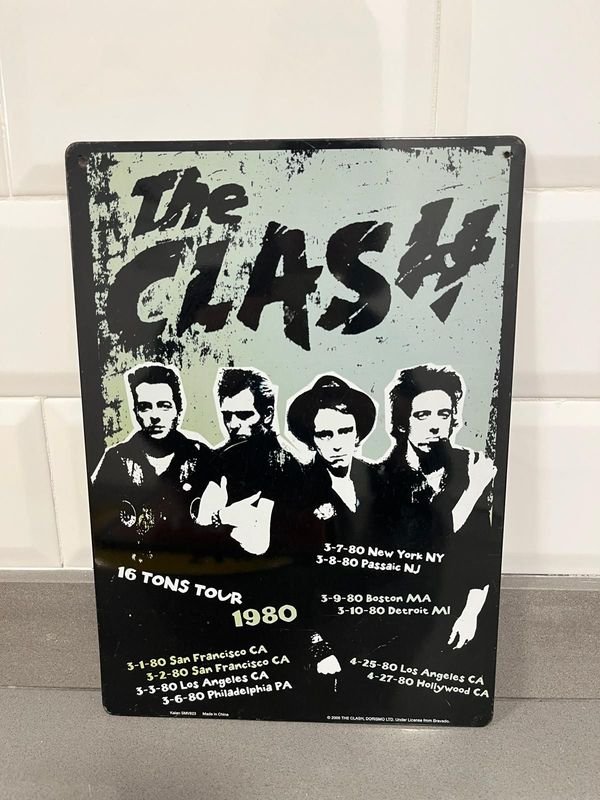 Chapa Decorativa The Clash 1980 Tour