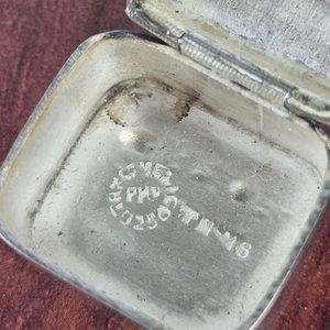 Dos Pastilleros Vintage de Plata con Piedras Semipreciosas - imagen 3