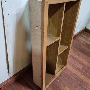 Estantería de Madera con Espejo y Compartimentos - imagen 2