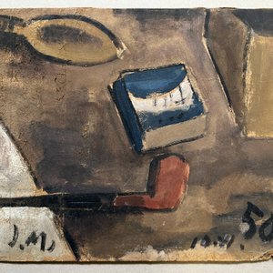 Lote anterior: Bodegón con Pipa "Bodegon y pipa" de Jonio Montiel - Óleo sobre Cartón Firmado y Fechado 1950