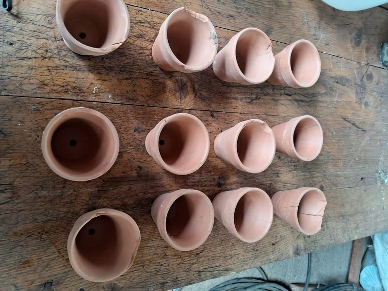 Lote de macetas de barro terracota - imagen 4
