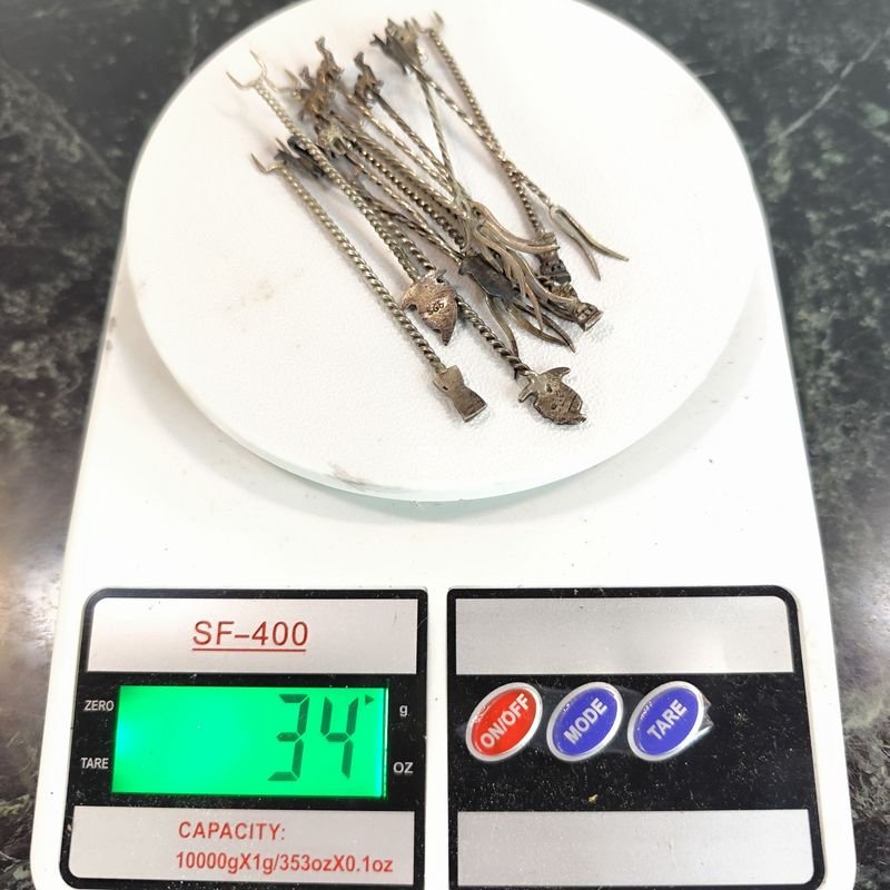 Lote anterior: Lotes de pinchos de copetín en plata peruana 925