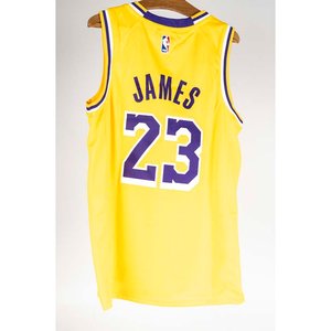 Camiseta de Básquetbol Los Angeles Lakers "LeBron James 23" Amarilla Talle M - imagen 2