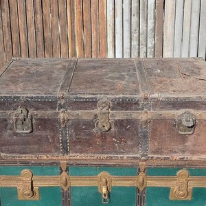 Lote de 3 baúles antiguos de viaje - imagen 18