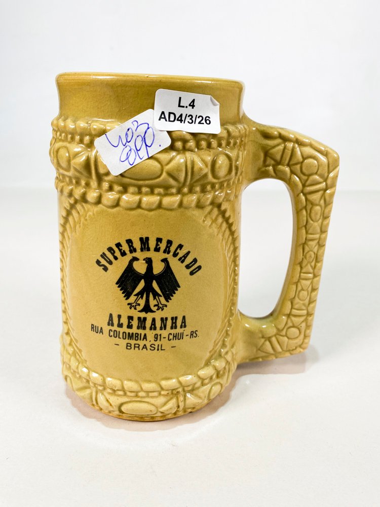 Jarra cerveza beige con monograma - imagen 2
