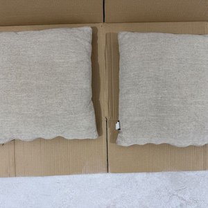 Dos Almohadones Mannes Naturales Texturizados 42x42cm - imagen 2
