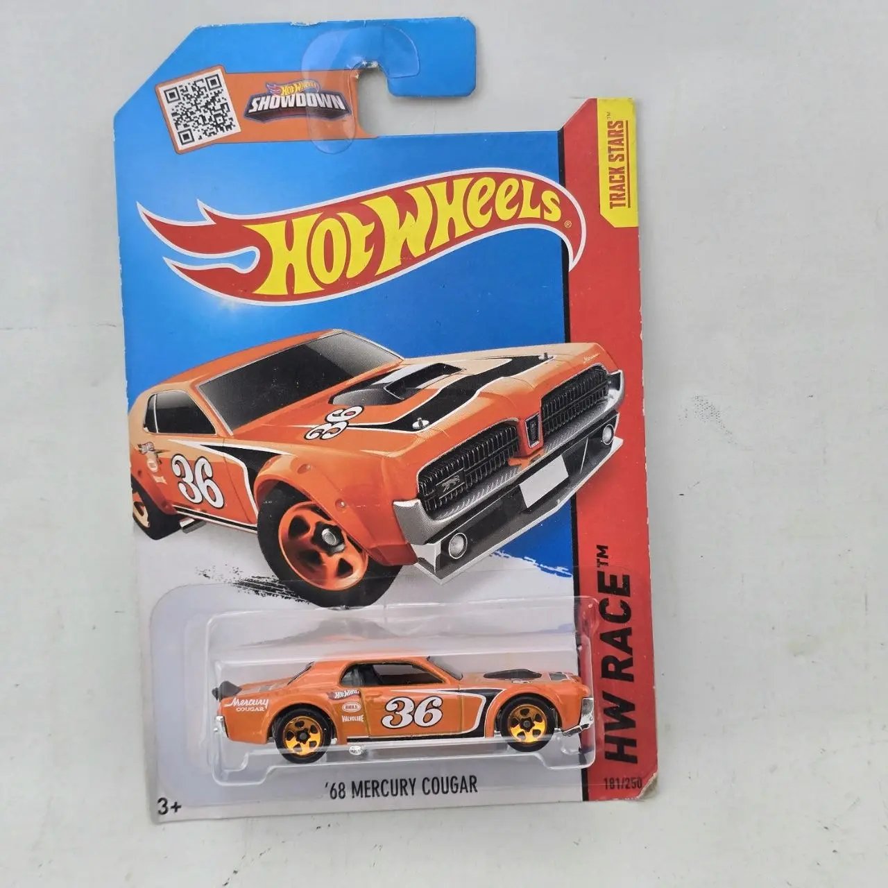Hot Wheels '68 Mercury Cougar Naranja Track Race