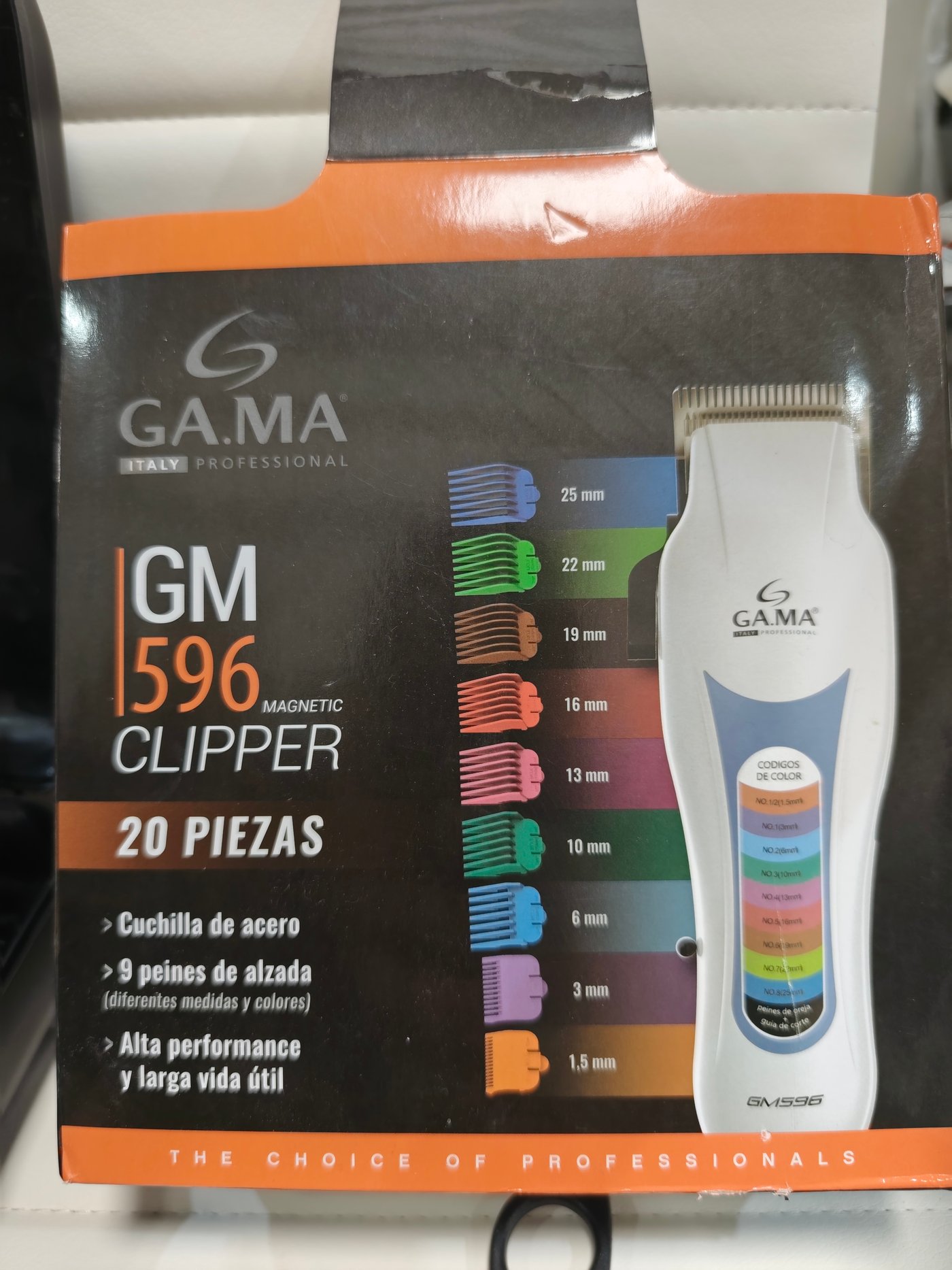 Cortadora de pelo GAMMA ITALY con tijera y peines - imagen 4