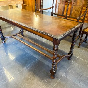 Mesa de Comedor Antigua con Sillas Estilo Luis XV - imagen 5