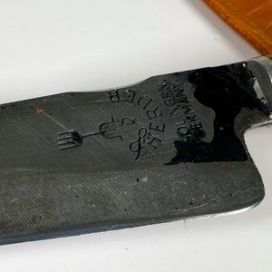 Cuchillo hoja de acero 21 cm, con vaina - imagen 3