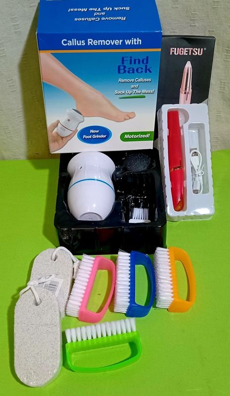 Set de Cuidado Personal: Perfilador de Cejas y Removedor de Durezas