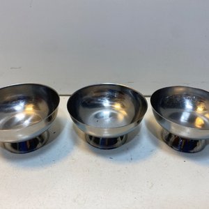 Juego de 16 Piezas de Acero Inoxidable: Bandejas Ovaladas y Redondas con Bordes Labrados, Fuentes Hondas y Compoteras Individuales - imagen 7