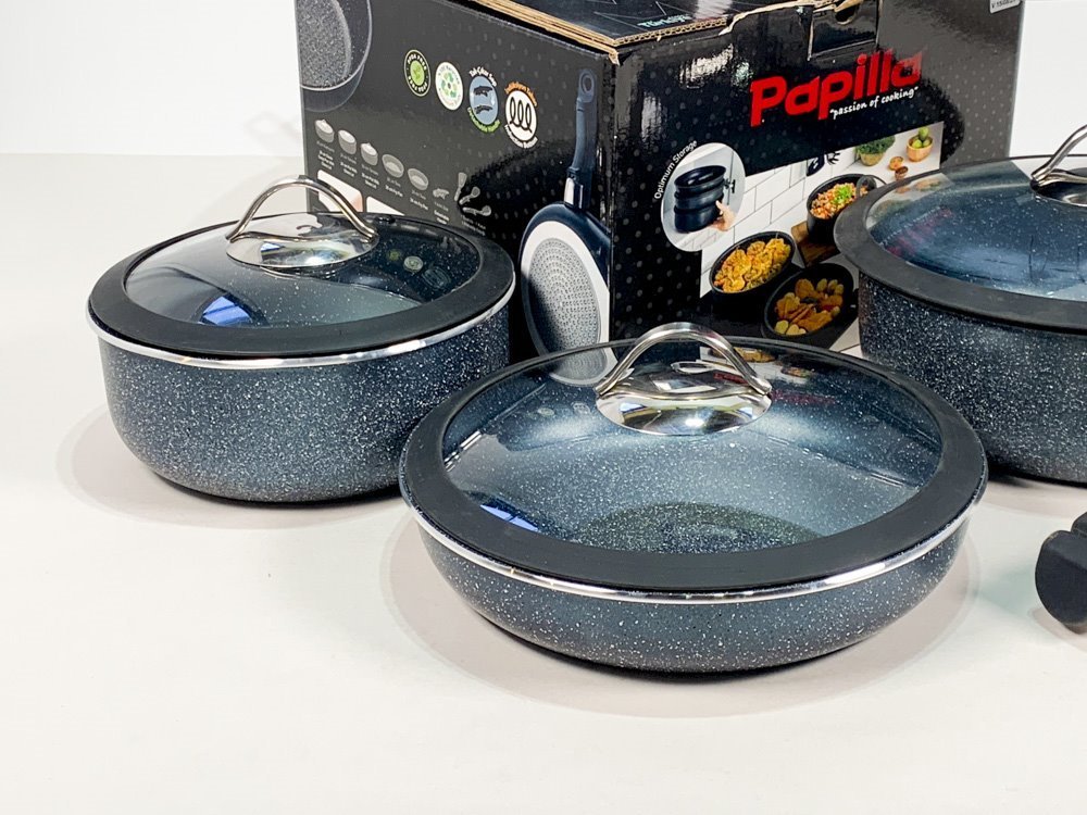 Set de batería Papilla para cocina en gris - imagen 2
