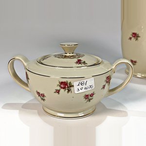 Jarra, Tetera y Azucarero de Porcelana Bavaria con Decoración Floral - imagen 4