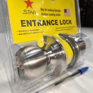 Cerradura de Pomo para Puerta STAR con Llaves y Tranca, Nueva en Blíster - imagen 3
