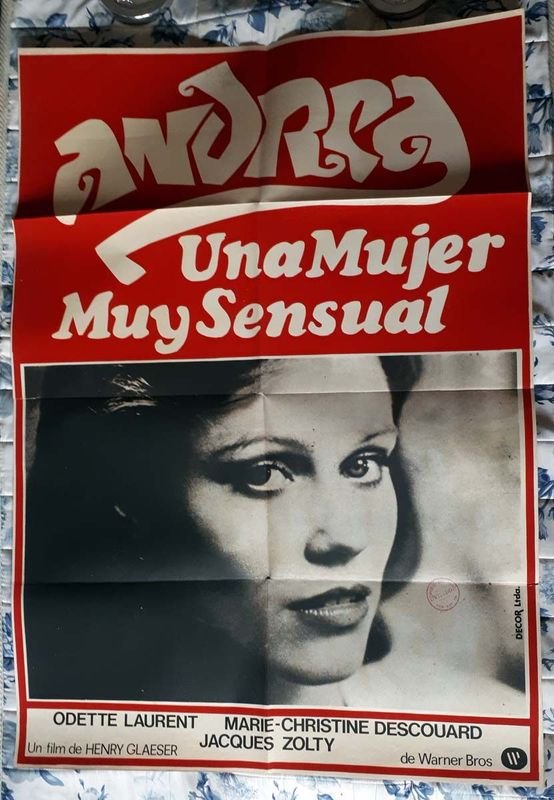 Poster Original "Andrea: Una Mujer Muy Sensual" Odette Laurent 1976