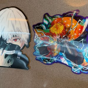Stickers de Anime: Ken Kaneki y Zenitsu Agatsuma - imagen 2