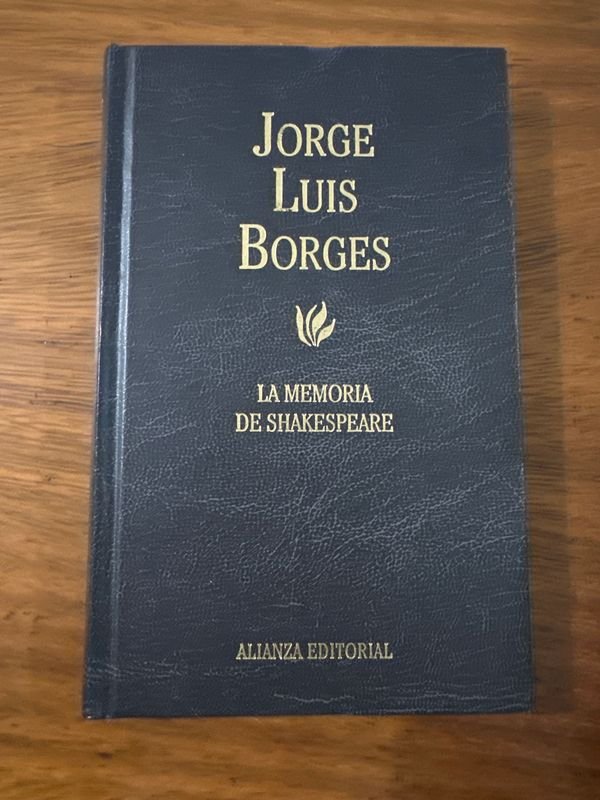 Libro de Jorge Luis Borges: La memoria de Shakespeare