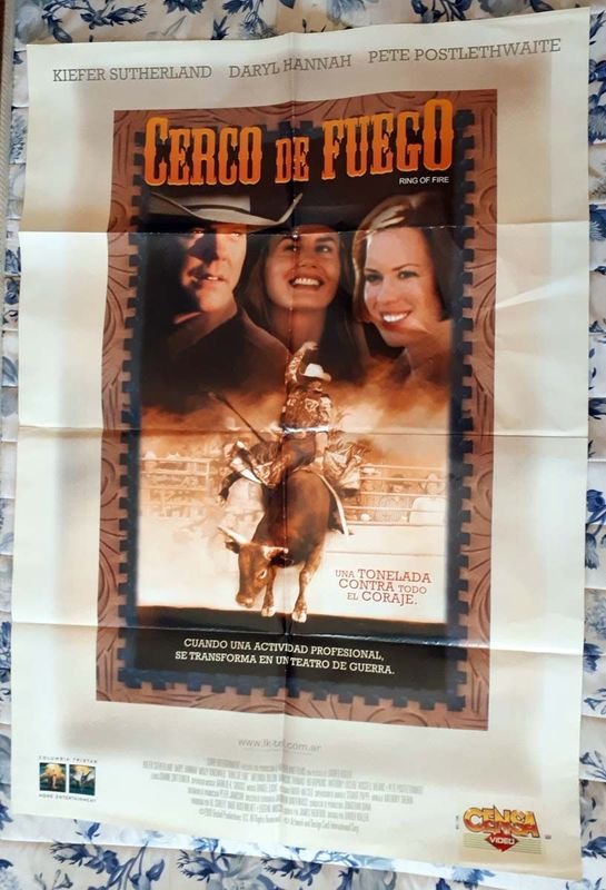 Poster Original "Cerco de Fuego" (Cowboy Up) - Kiefer Sutherland - 2001