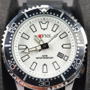 Reloj Masculino OFNS Sumergible 5ATM con Malla de Silicona Negra - imagen 4