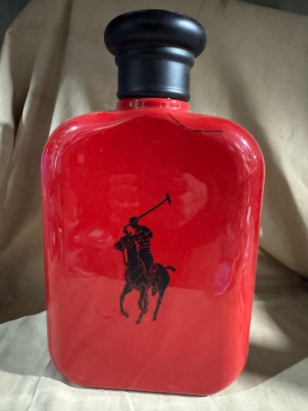 Tacho Grande de Decoración Rojo con Logo Polo