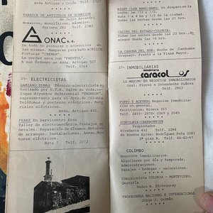 Lote de Colección: Afiche "1ª Exposición Feria Departamental de Artes Plásticas Colonia", Mini Guía de Colonia y Libro "Fogon y Olimpiada" - imagen 5