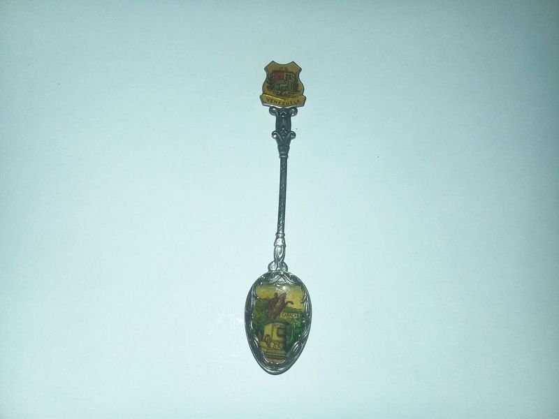 Lote siguiente: Cuchara de colección con arte muy linda