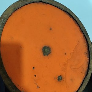 Olla Esmaltada Naranja Grande con Tapa - Aprox. 15 Litros - imagen 4