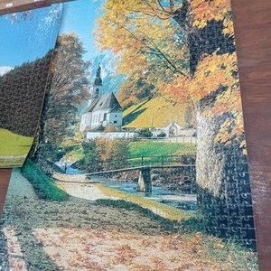 Par de Puzzles Completos Plastificados con Paisajes Montañosos - imagen 2