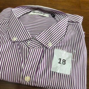 Camisa Rayada Morada Talle S Nueva - imagen 2