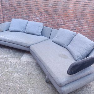 Sofá Modular B&B Italia Arne Estructura Tubular Aluminio Tapizado Tela - imagen 3