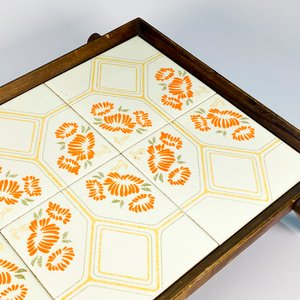 Bandeja Desayunador Plegable con Tapa de Azulejos Vintage - imagen 2