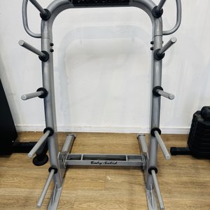 Soporte Body-Solid para discos de gimnasio con 20 discos de 5 kg, 28 de 2.5 kg y 16 de 1 kg - imagen 6