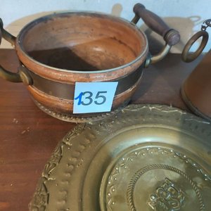 Lote de Adornos de Cocina Antiguos de Cobre y Bronce - imagen 3