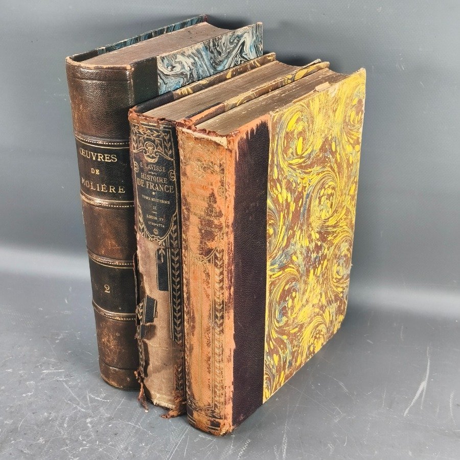 Libros antiguos y modernos, con detalles de estilo y materiales - imagen 2
