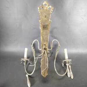 Aplique Francés de Madera con Tres Luces y Caireles - imagen 6