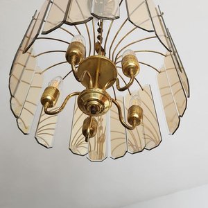 Lámpara Colgante de Metal y Vidrio Color Caramelo con 5 Luces - imagen 7